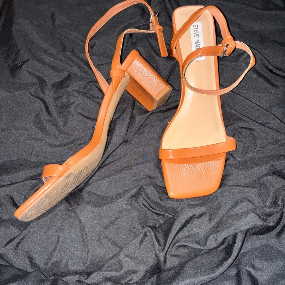 Steve Madden Women's Orange Strappy Heels